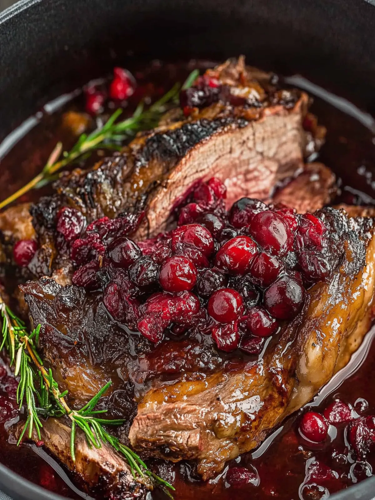 Cranberry Balsamic Roast Beef