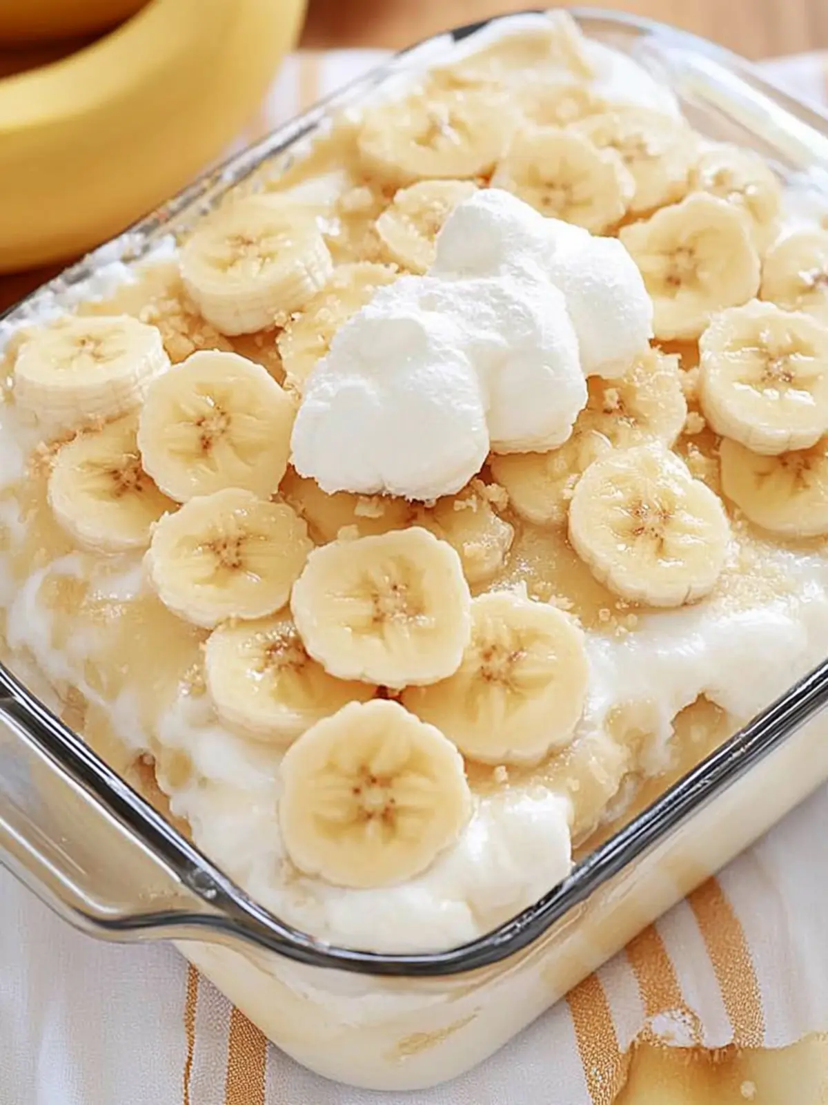 No Bake Banana Pudding Lasagna