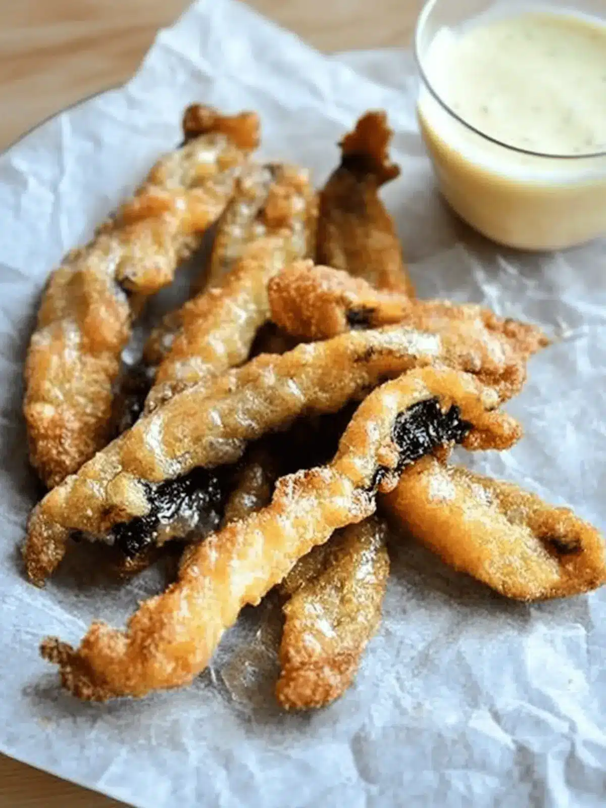 Portobello Fries with Meyer Lemonnaise