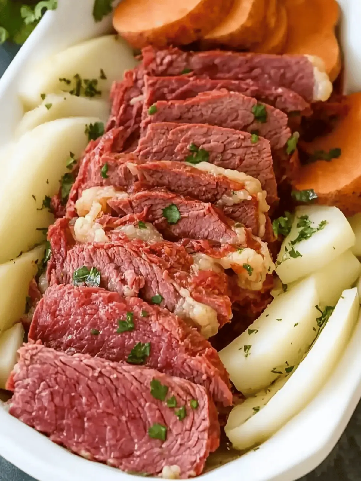 Tender Slow Cooker Corned Beef with Savory Veggies Delight Slow Cooker Corned Beef
