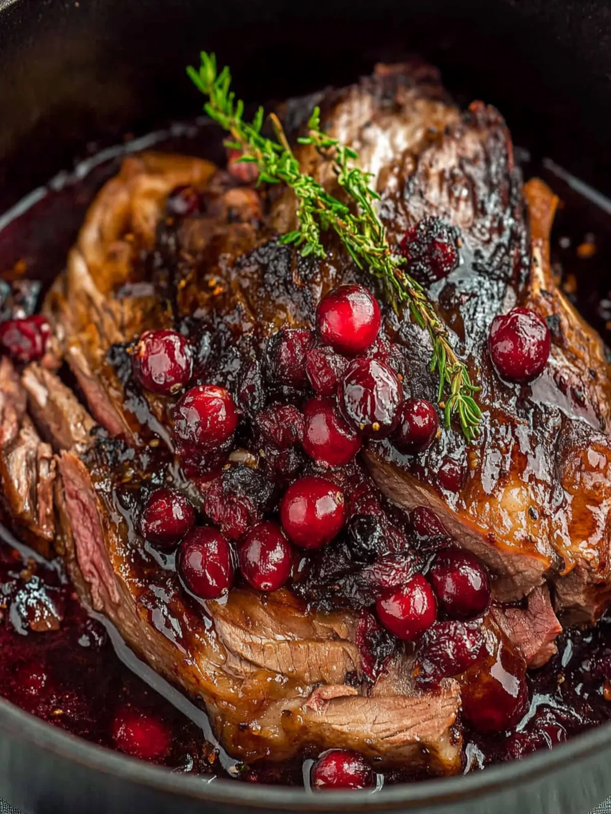 Cranberry Balsamic Roast Beef