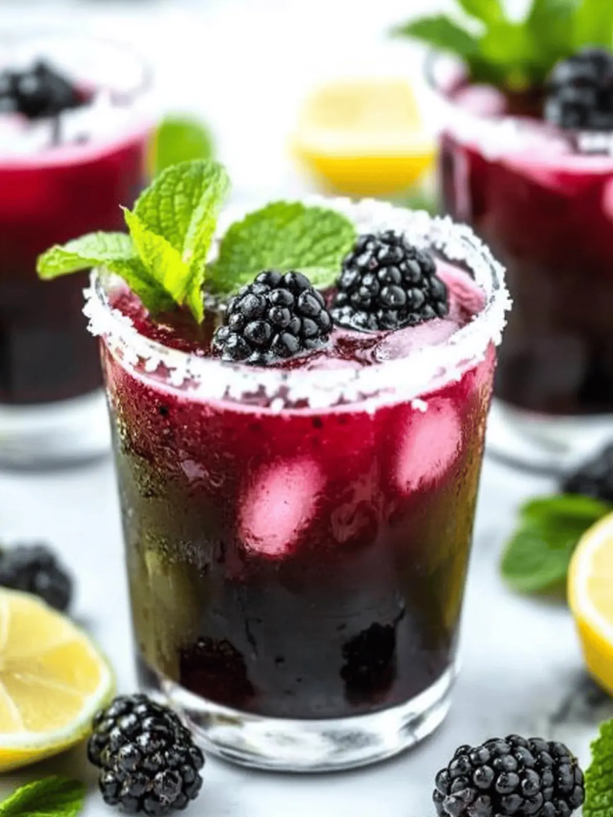 Blackberry Lemon Drop Martini
