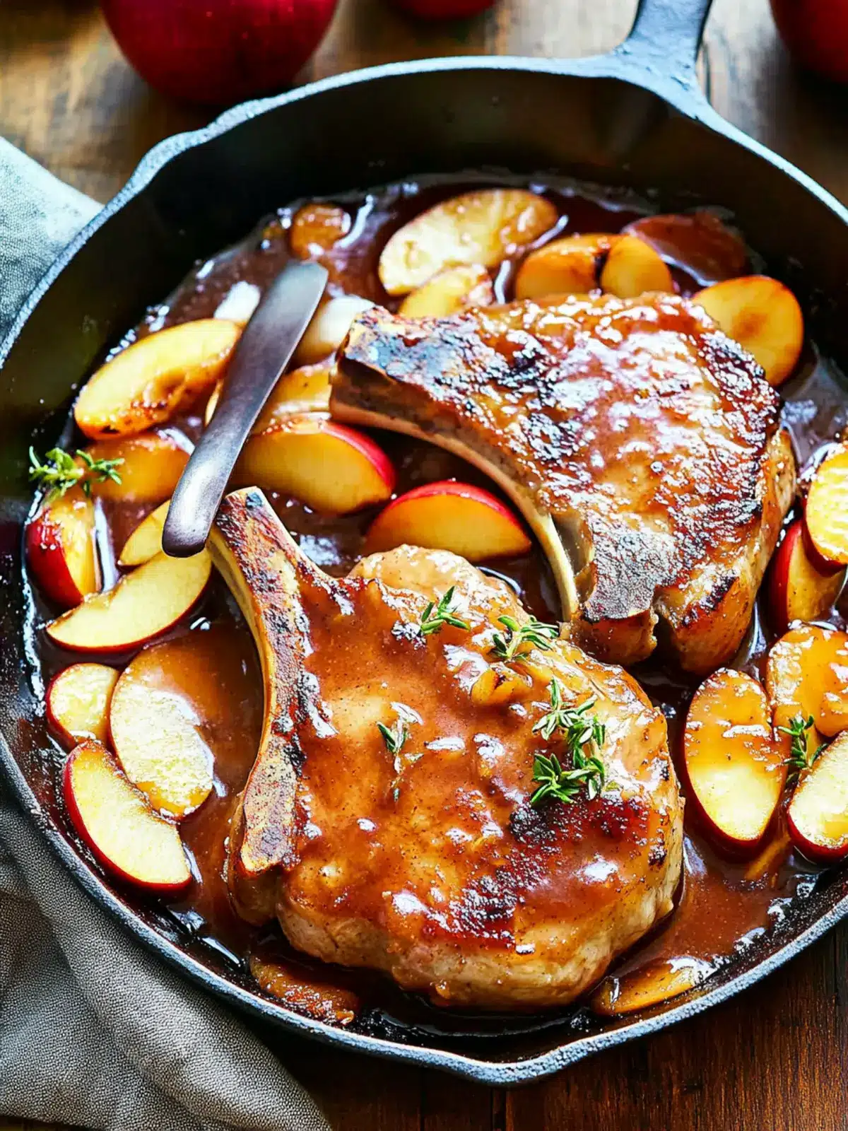 Apple Butter Pork Chops