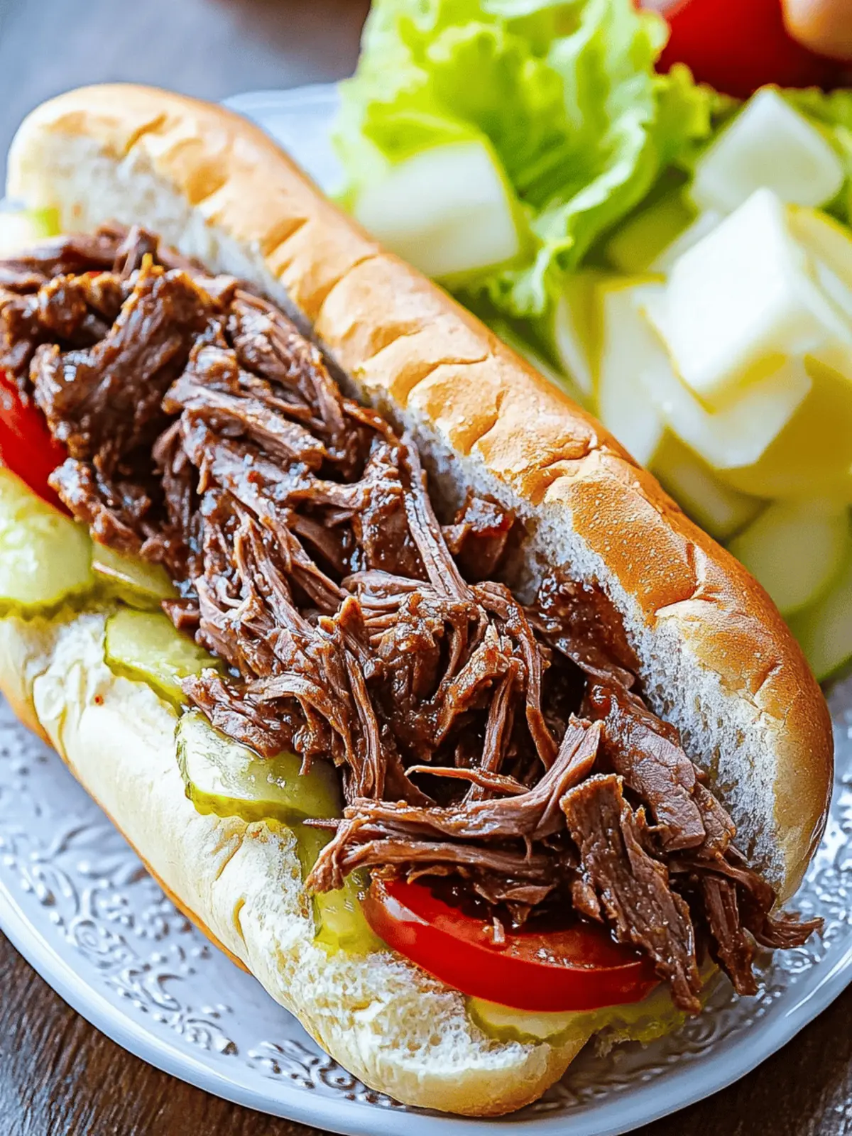 Cajun Roast Beef Po Boy