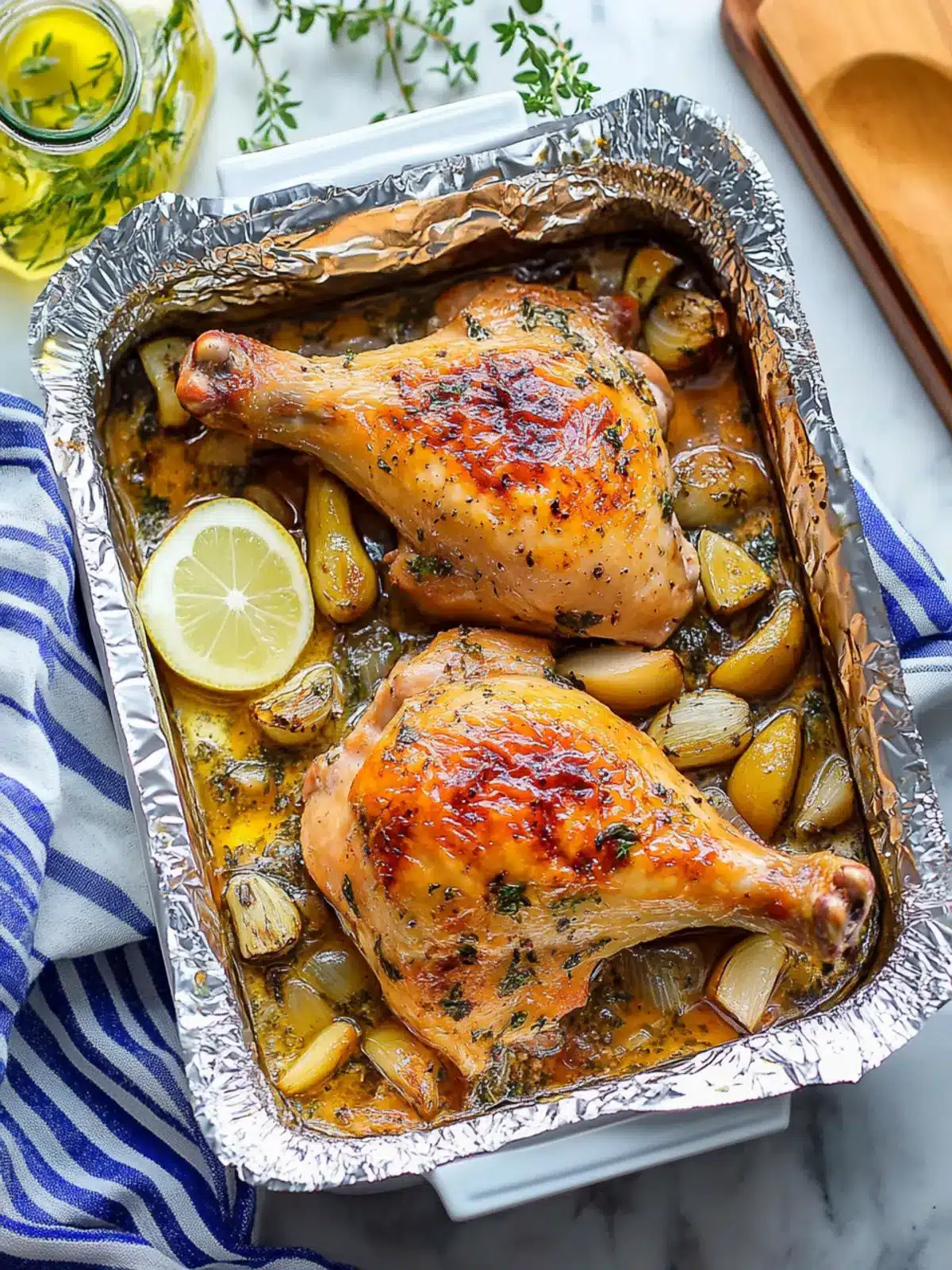 Oven-Roasted French Garlic Chicken