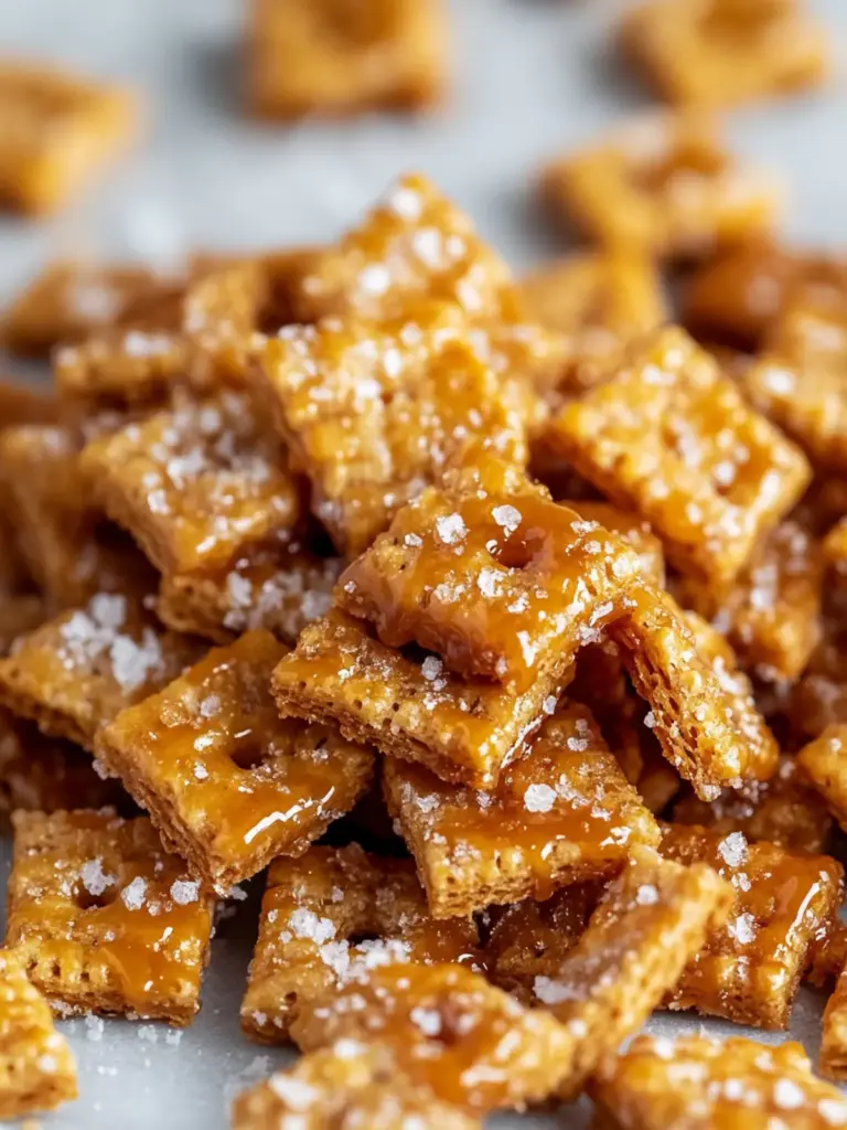 Salted Caramel Cracker Bites