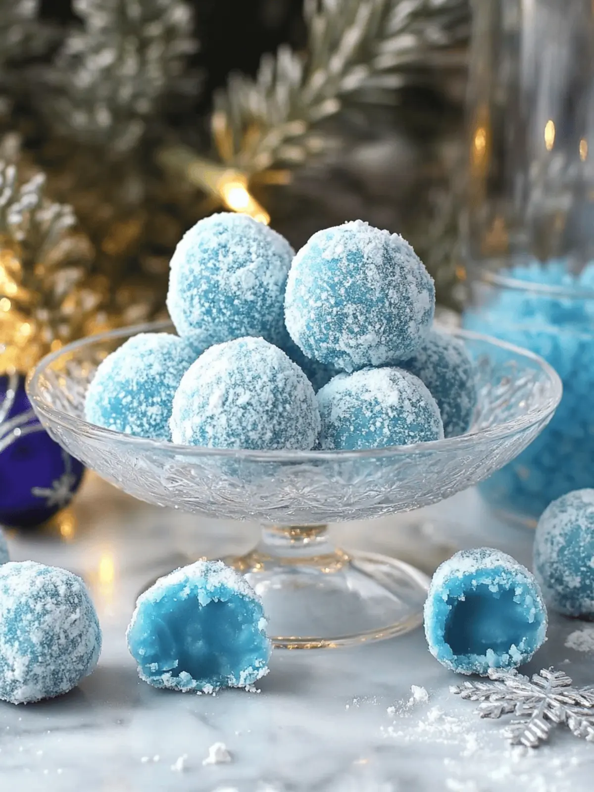 Blue Christmas Truffles