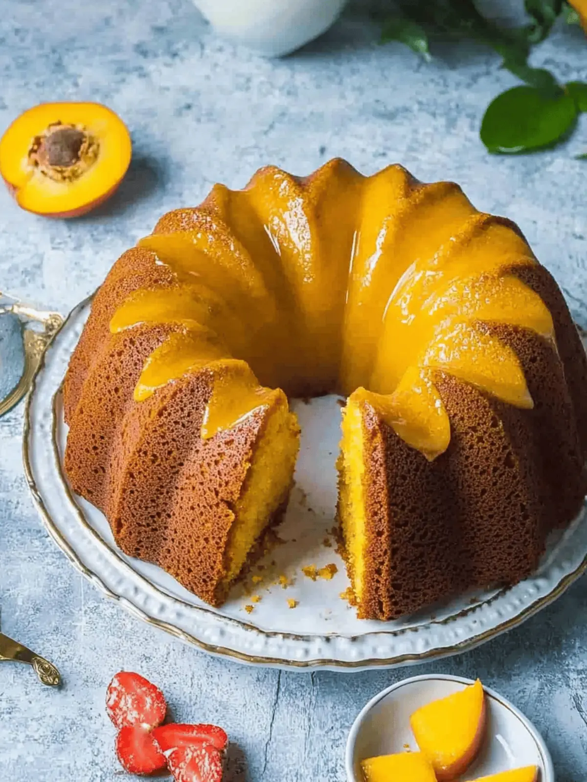Eggless Mango Bundt Cake