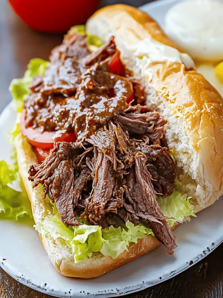 Cajun Roast Beef Po Boy
