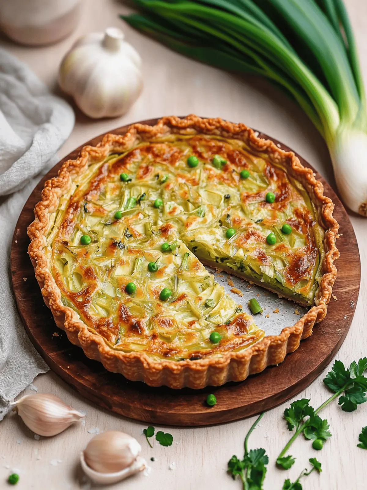 Vegan Leek Tart