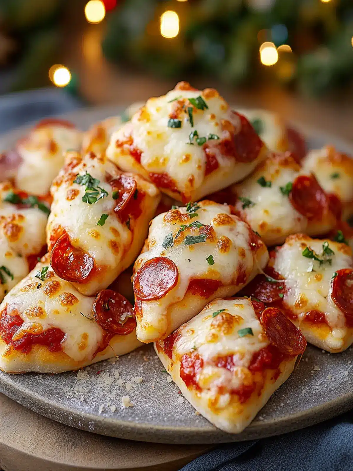 Christmas Pizza Bites