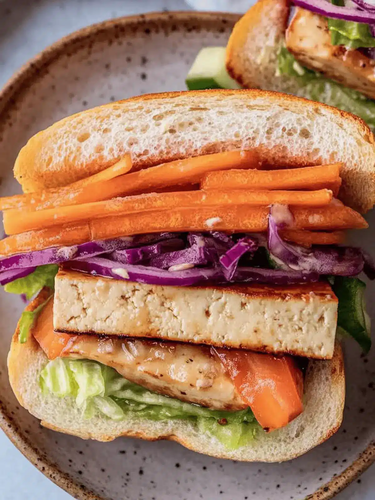Irresistible Teriyaki Tofu Sandwich You'll Crave Daily Teriyaki Tofu Sandwich