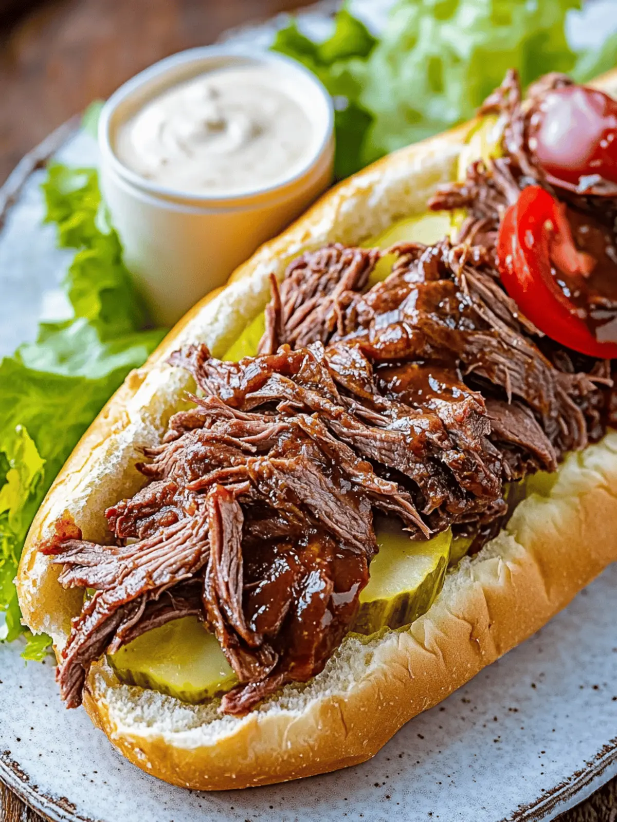 Cajun Roast Beef Po Boy