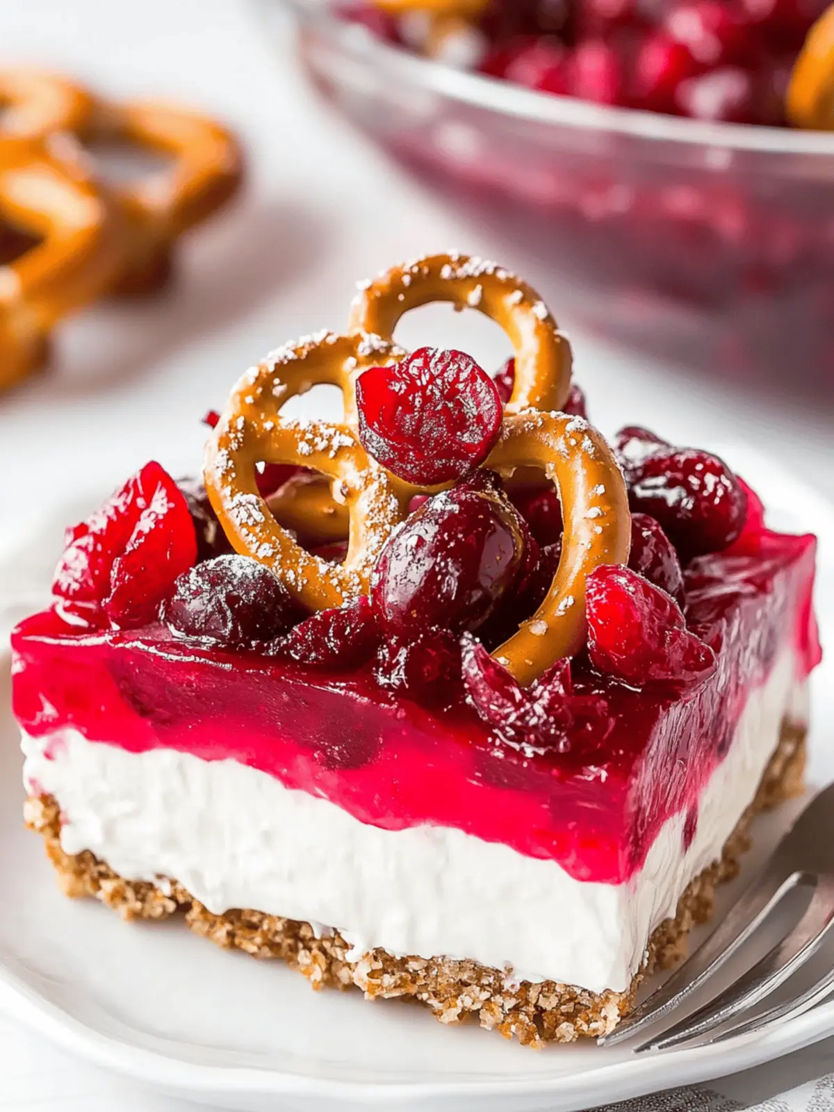 Cranberry Pretzel Salad