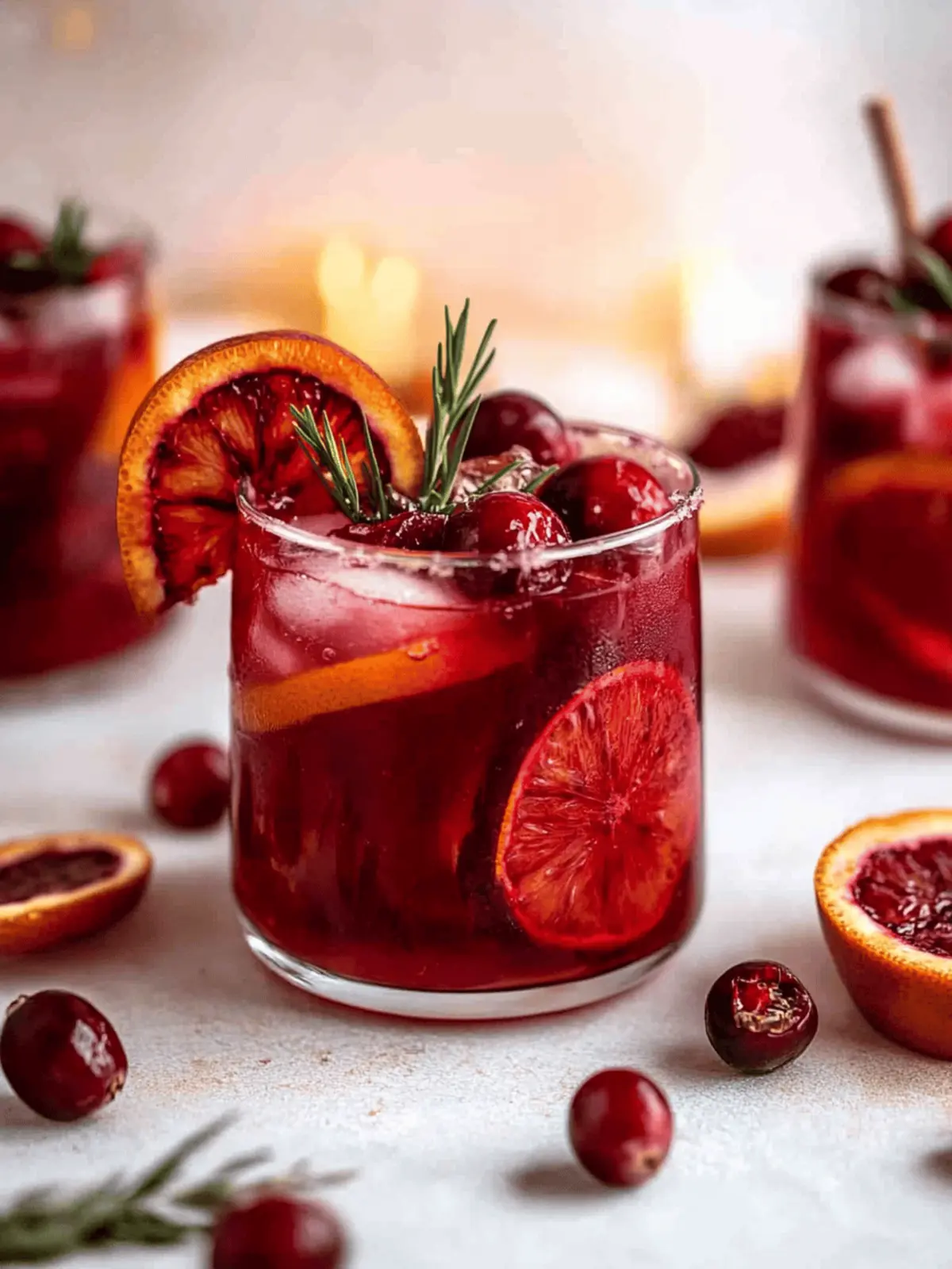 Blood Orange Cranberry Fall Spiced Sangria