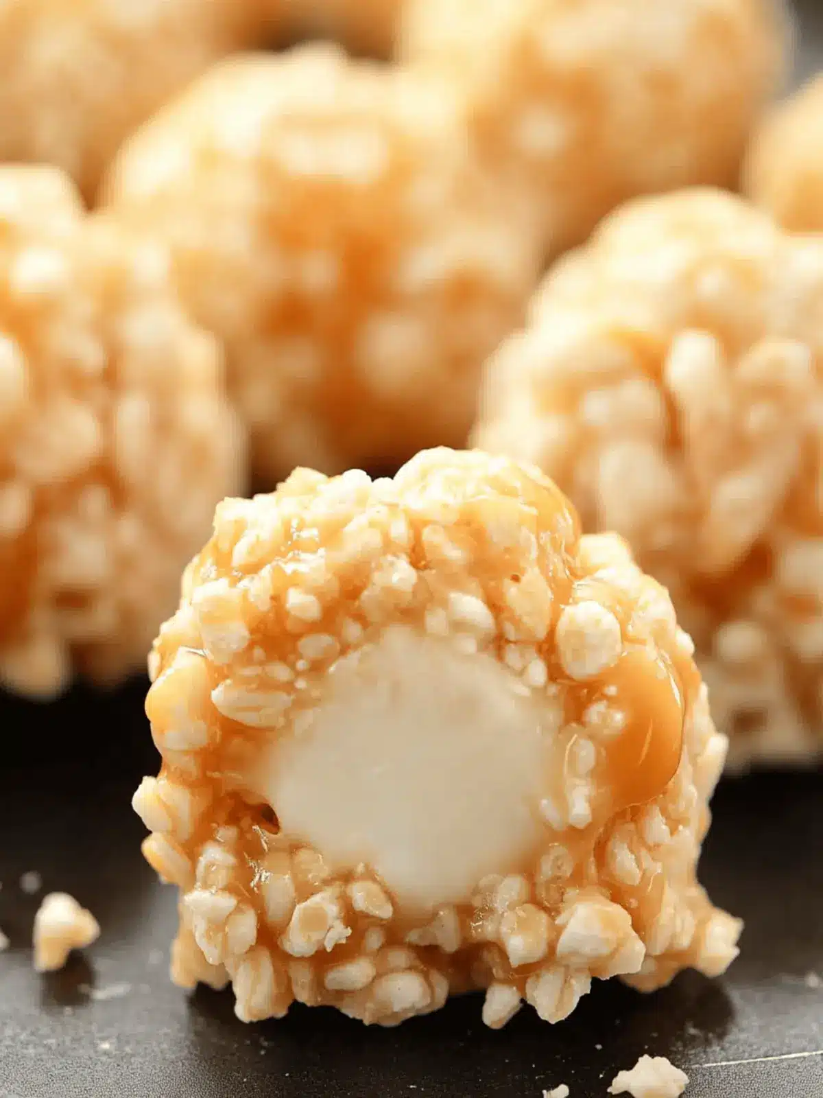 Delicious Caramel Marshmallow Rice Krispie Balls You'll Love Caramel Marshmallow Rice Krispie Balls