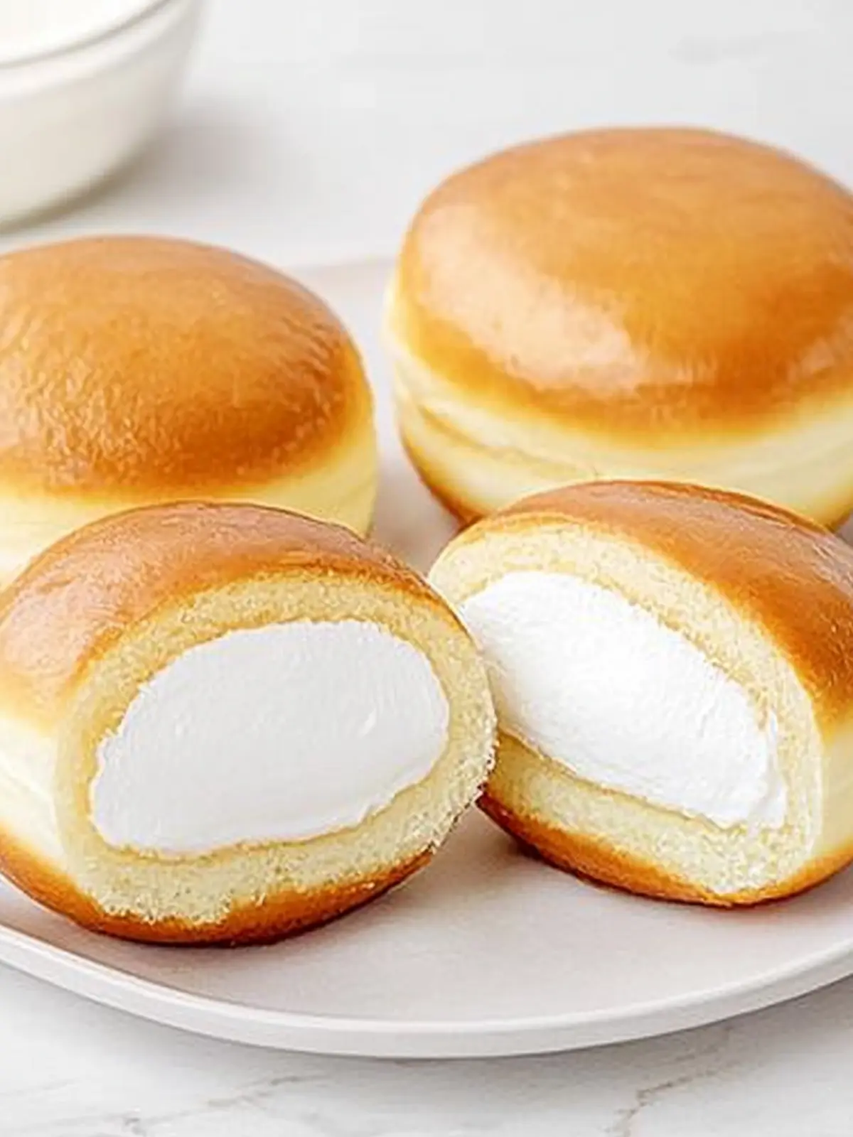 Irresistibly Soft Korean Milk Cream Donut Recipe at Home Korean Milk Cream Donut