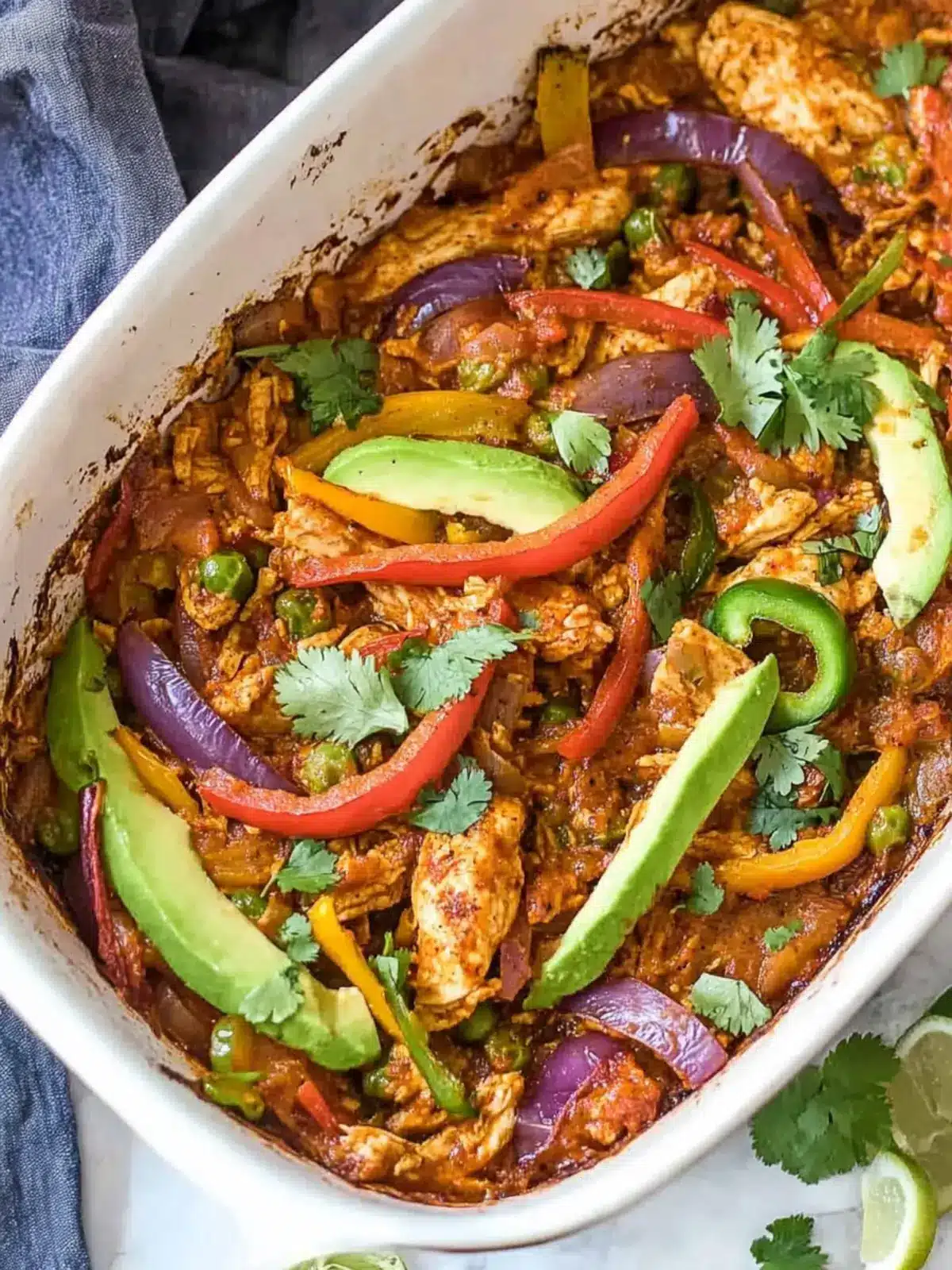 Savory Chicken Fajita Casserole: A Cozy Family Delight Chicken Fajita Casserole