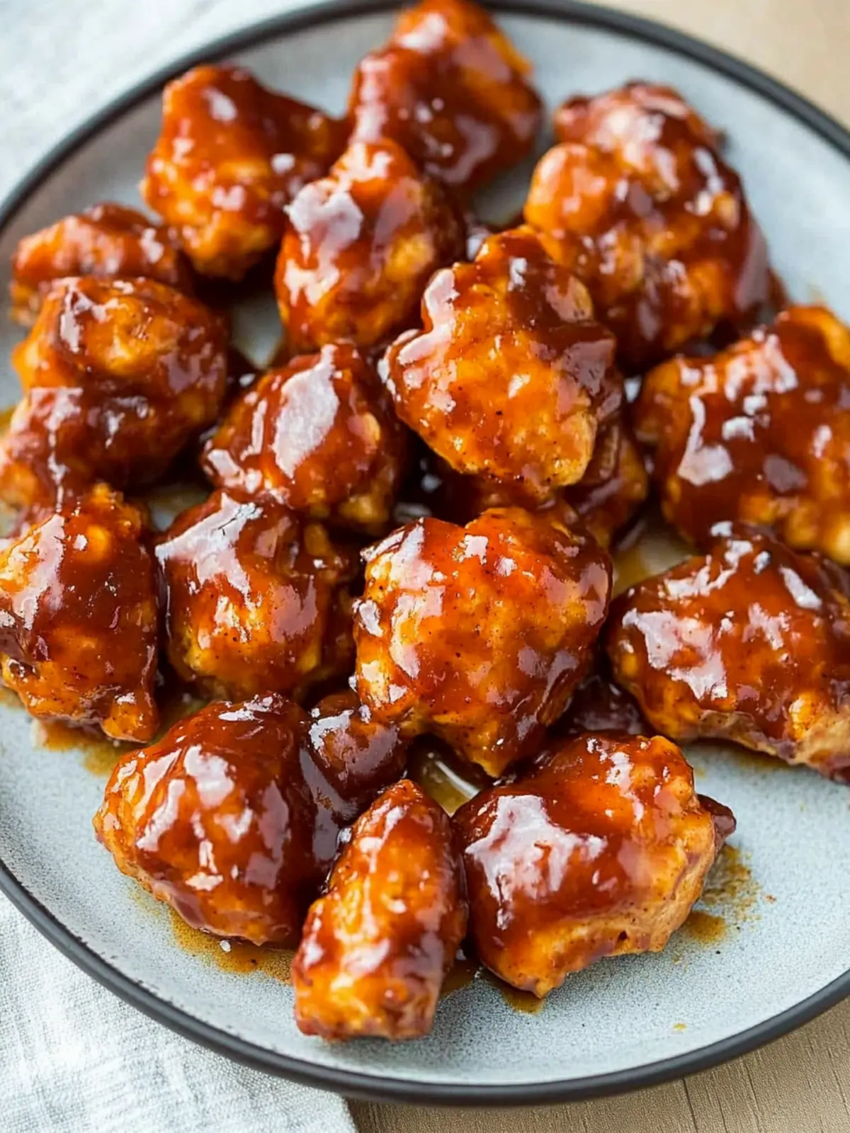 Delicious Baked Honey BBQ Chicken Bites Anyone Can Make Baked Honey BBQ Chicken Bites