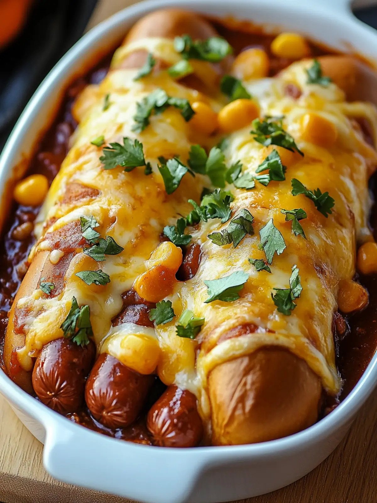Chili Cheese Dog Bake