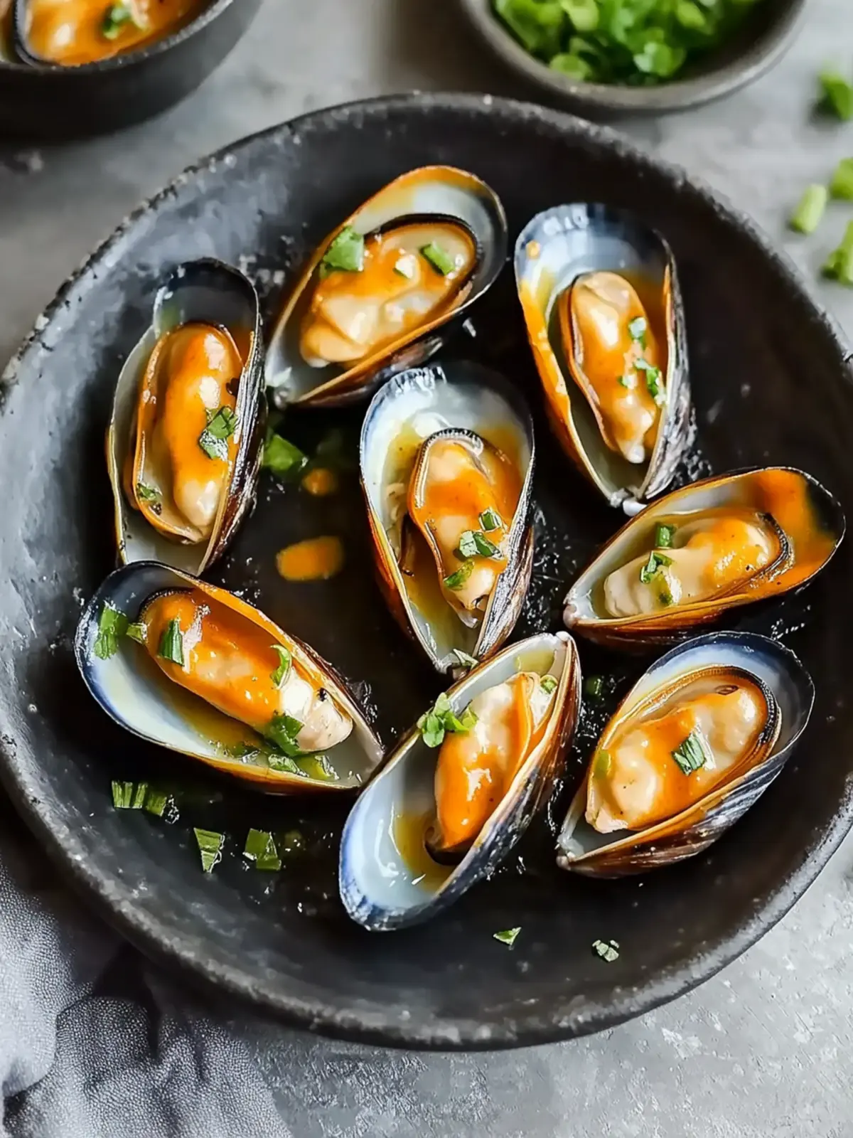 Savor Japanese Dynamite Mussels with Spicy Creamy Sauce Japanese Dynamite Mussels