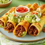 Ground Beef and Potato Flautas: Crispy Comfort for All! Ground Beef and Potato Flautas