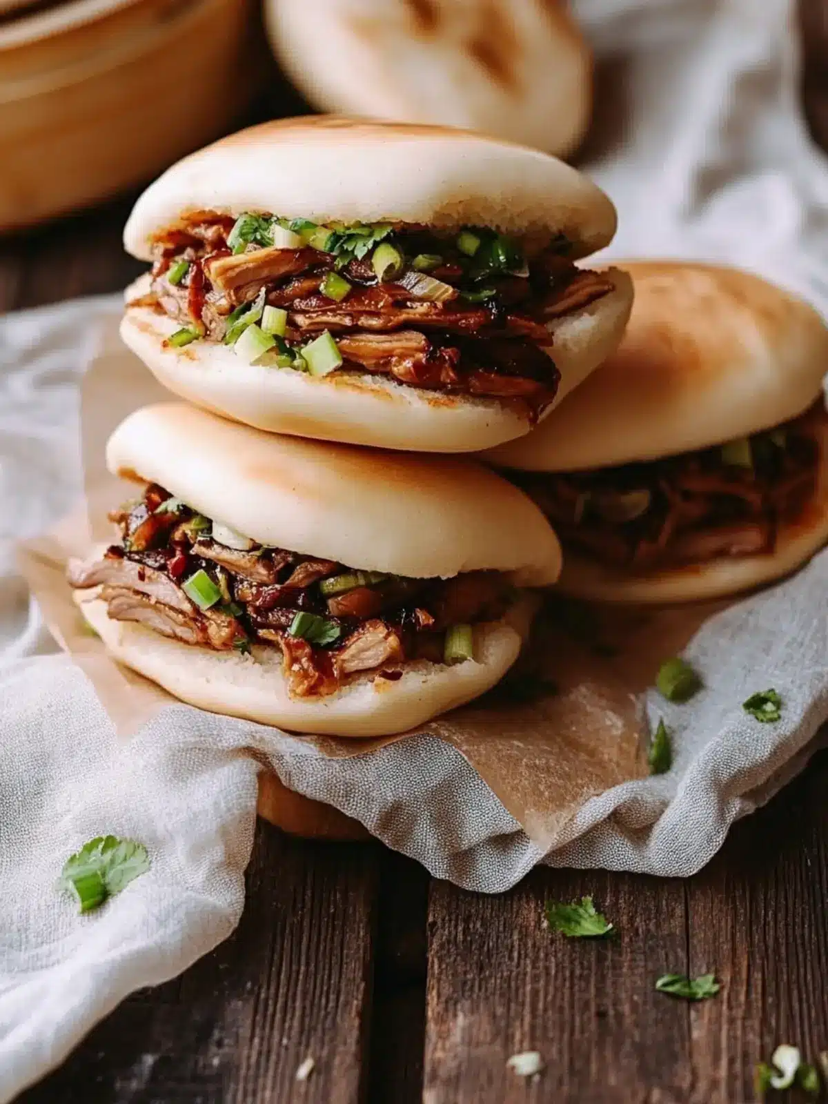 Savory Chinese Hamburger-Braised Pork Belly Buns to Savor Chinese Hamburger-Braised Pork Belly Buns