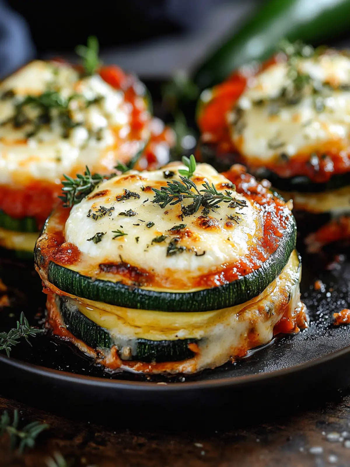 Layered Zucchini Ricotta Melts