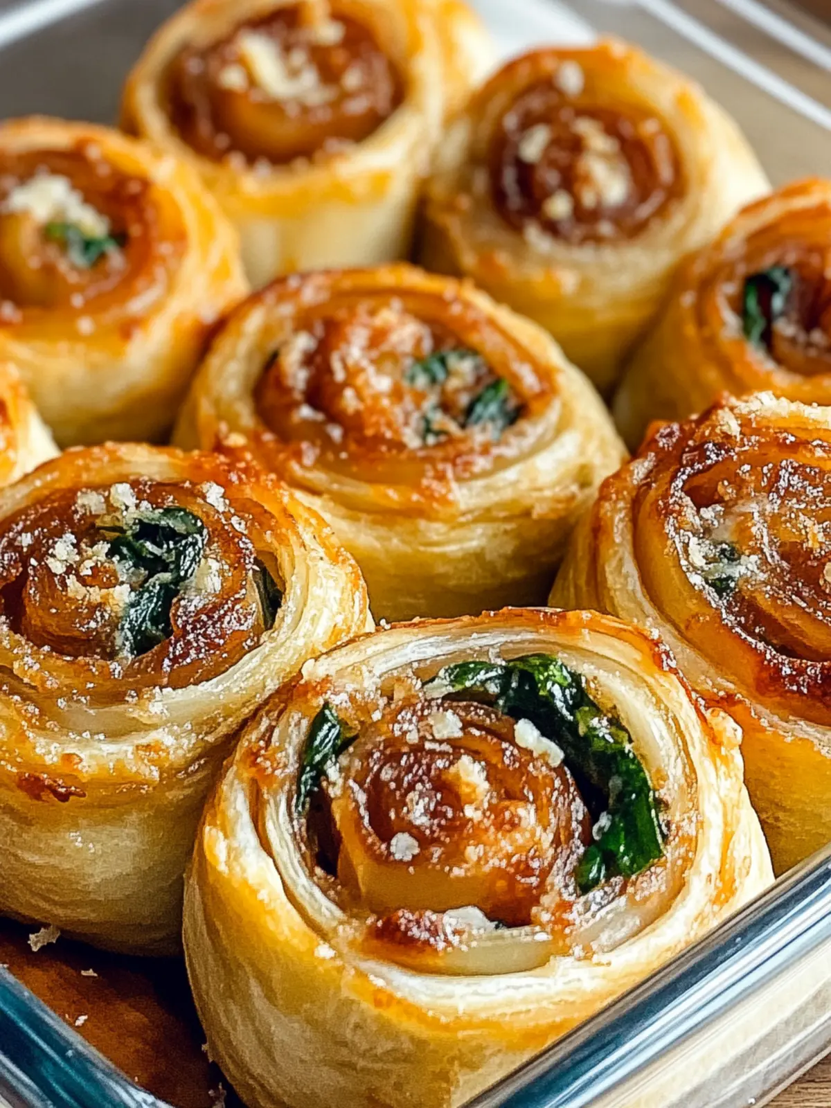 Savory Vegan Caramelized Onion & Spinach Pizza Rolls Delight Vegan Caramelized Onion & Spinach Pizza Rolls