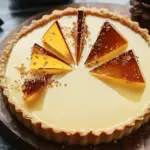 Irresistible Eggnog Crème Tart with Caramel Shards Delight Eggnog Crème Tart with Caramel Shards