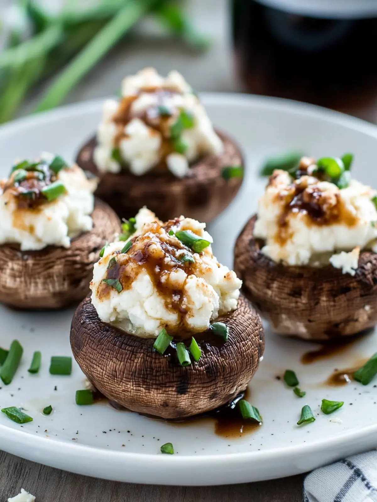 Goat Cheese Stuffed Mushrooms