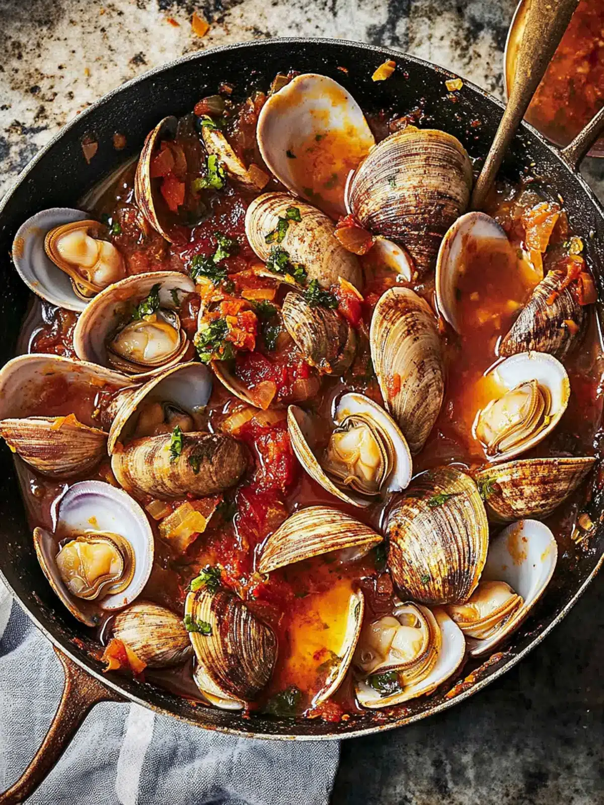 Delicious Clams in Roasted Chili Sauce Ready in 10 Minutes Clams in Roasted Chili Sauce