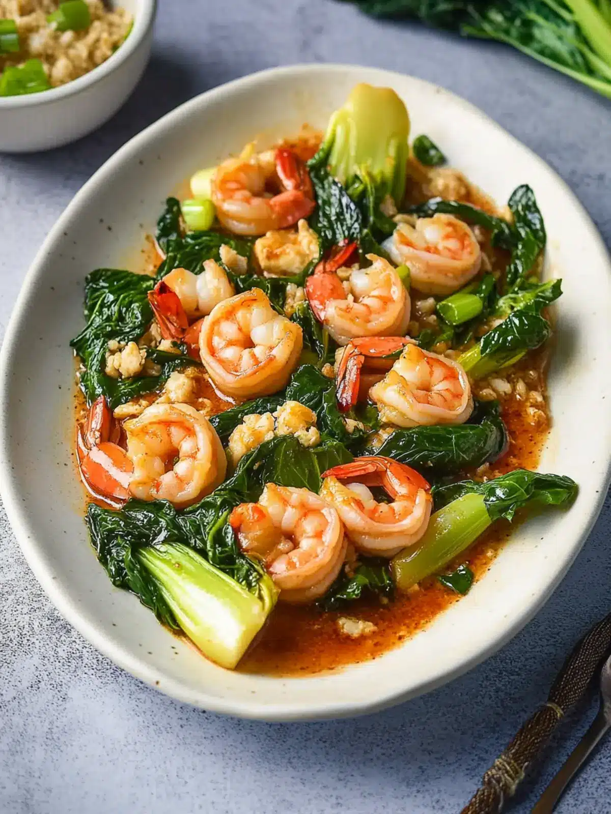 Irresistible Spicy Garlic Butter Shrimp with Bok Choy Bliss Spicy Garlic Butter Shrimp and Baby Bok Choy