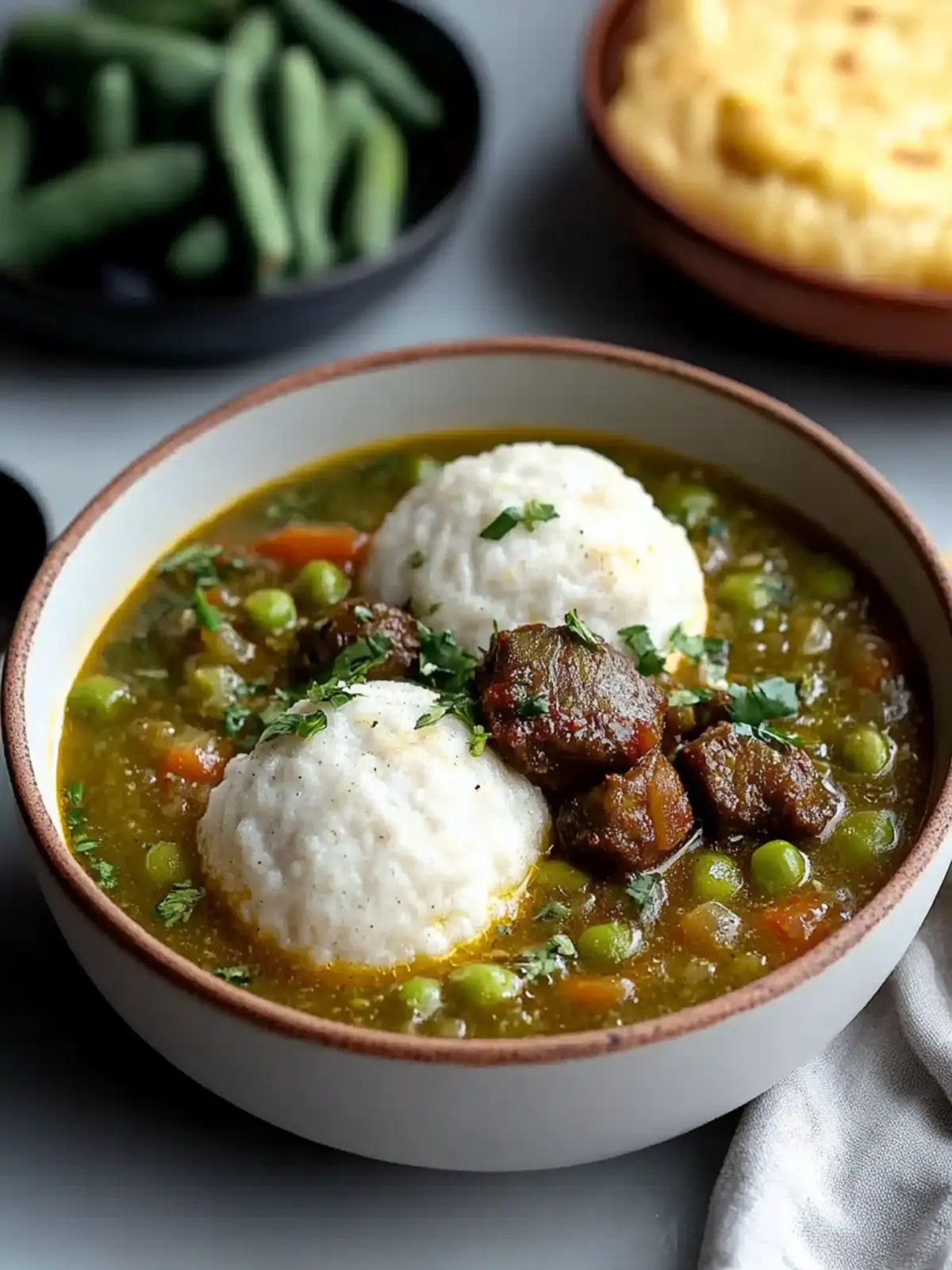 Discover the Joy of Fufu and Okra Soup in Just 40 Minutes Fufu and Okra Soup