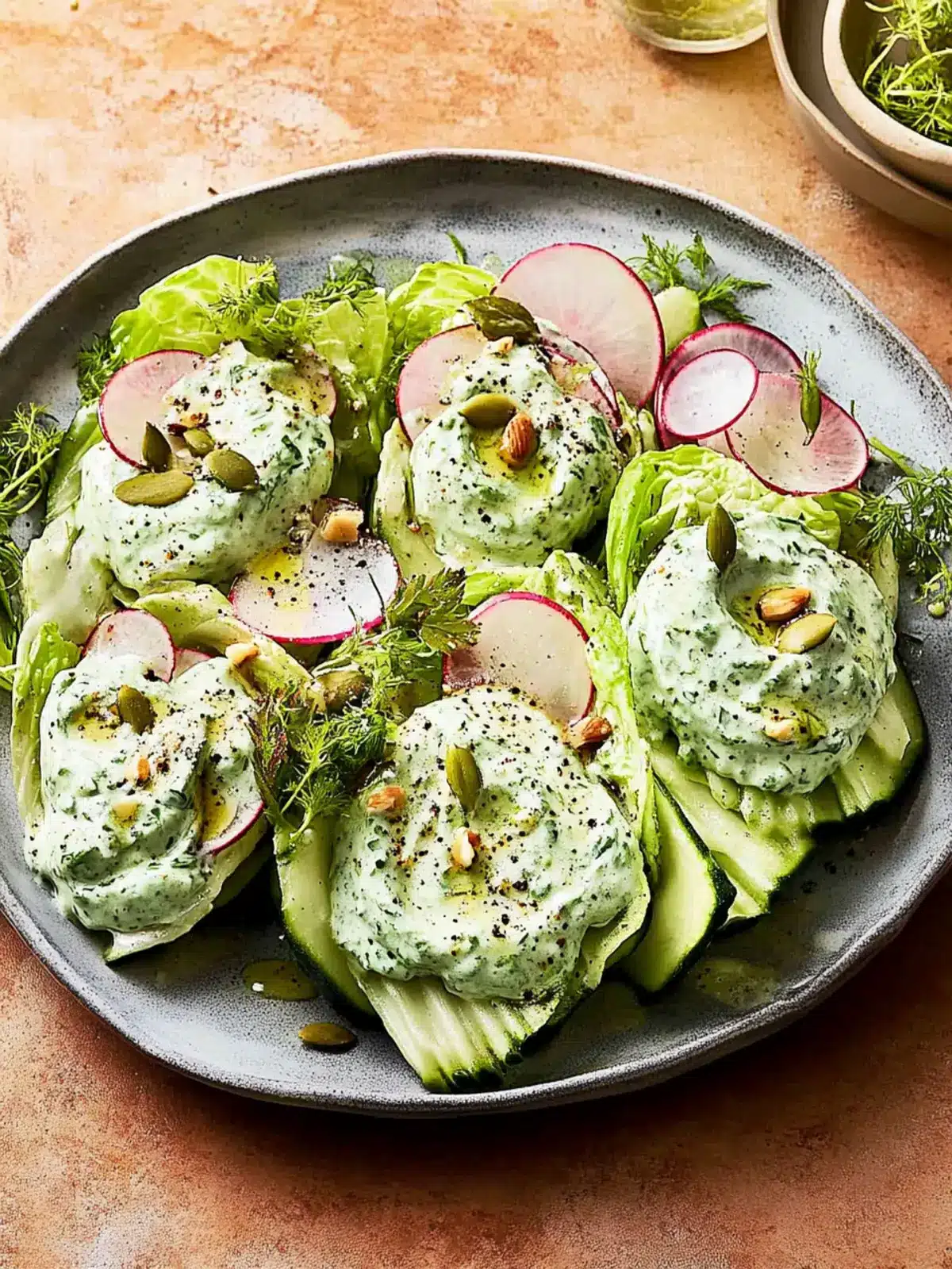 Wedge Salad with Tahini Green Goddess Dressing Done Right Wedge Salad with Tahini Green Goddess Dressing