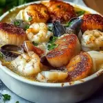Gourmet Seafood Cassolette: Indulge in a Cozy Bistro Delight Gourmet Seafood Cassolette