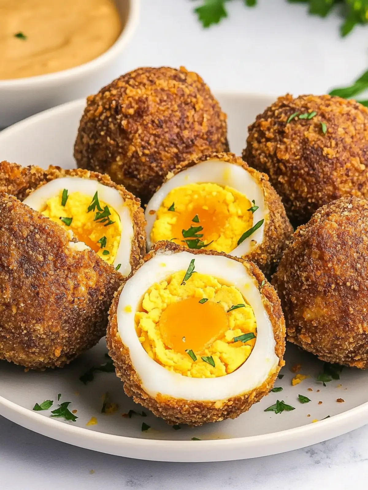 Crispy Air Fryer Scotch Eggs That'll Wow Your Taste Buds Air Fryer Scotch Eggs