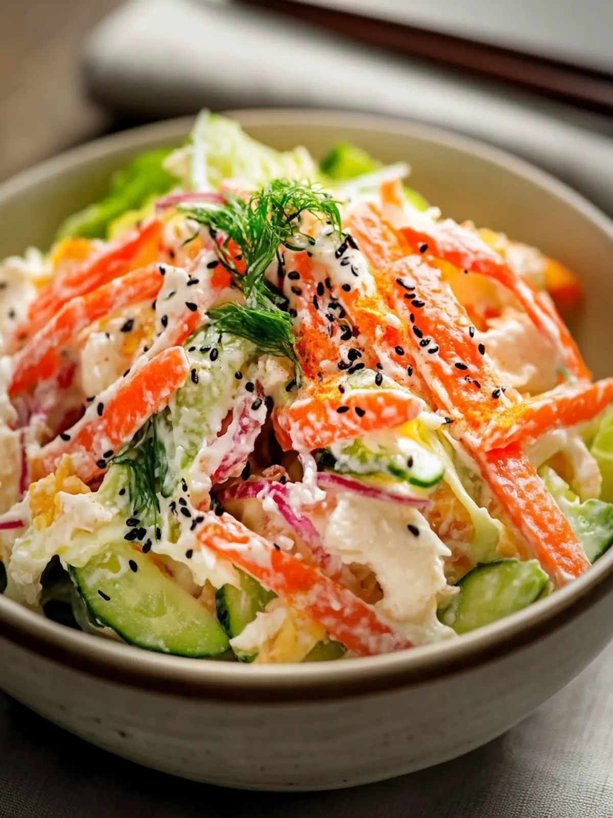Delicious Japanese Kani Side Salad You'll Crave Daily Japanese Kani Side Salad
