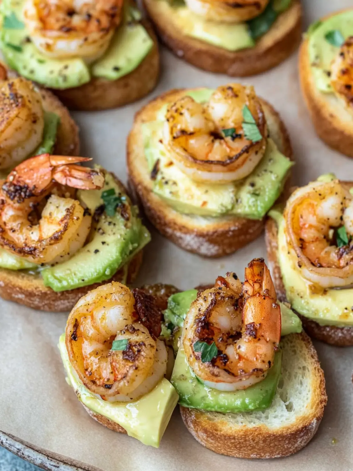 Delicious Garlic Shrimp Crostini with Avocado You’ll Crave Garlic Shrimp Crostini with Avocado