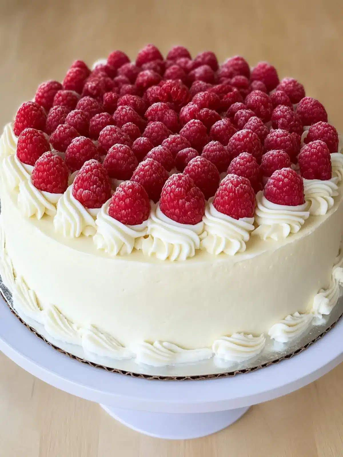 Vanilla Raspberry Cake