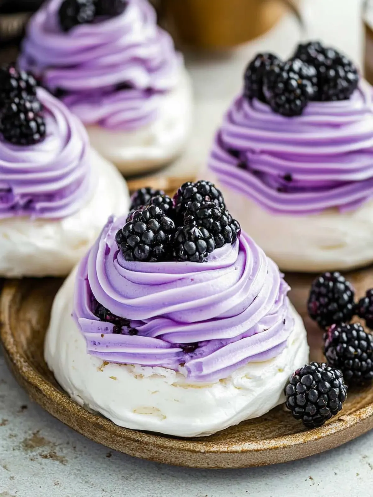Delightful Blackberry Pavlovas for a Sweet Homemade Treat Blackberry Pavlovas