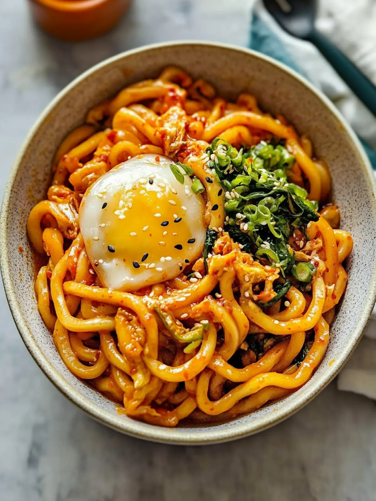Savory Kimchi Noodles Ready in Just 15 Minutes! Kimchi Noodles