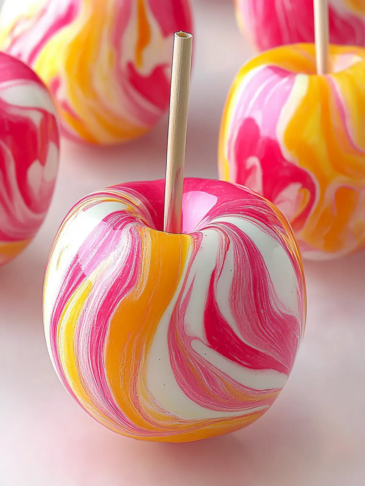 Swirled Starburst Candy Apples: A Colorful Treat Adventure Swirled Starburst Candy Apples