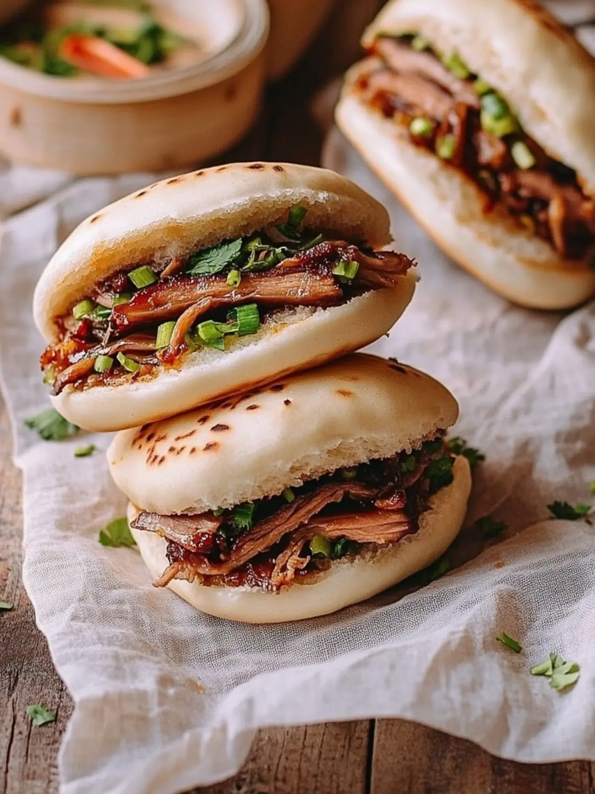 Savory Chinese Hamburger-Braised Pork Belly Buns to Savor Chinese Hamburger-Braised Pork Belly Buns