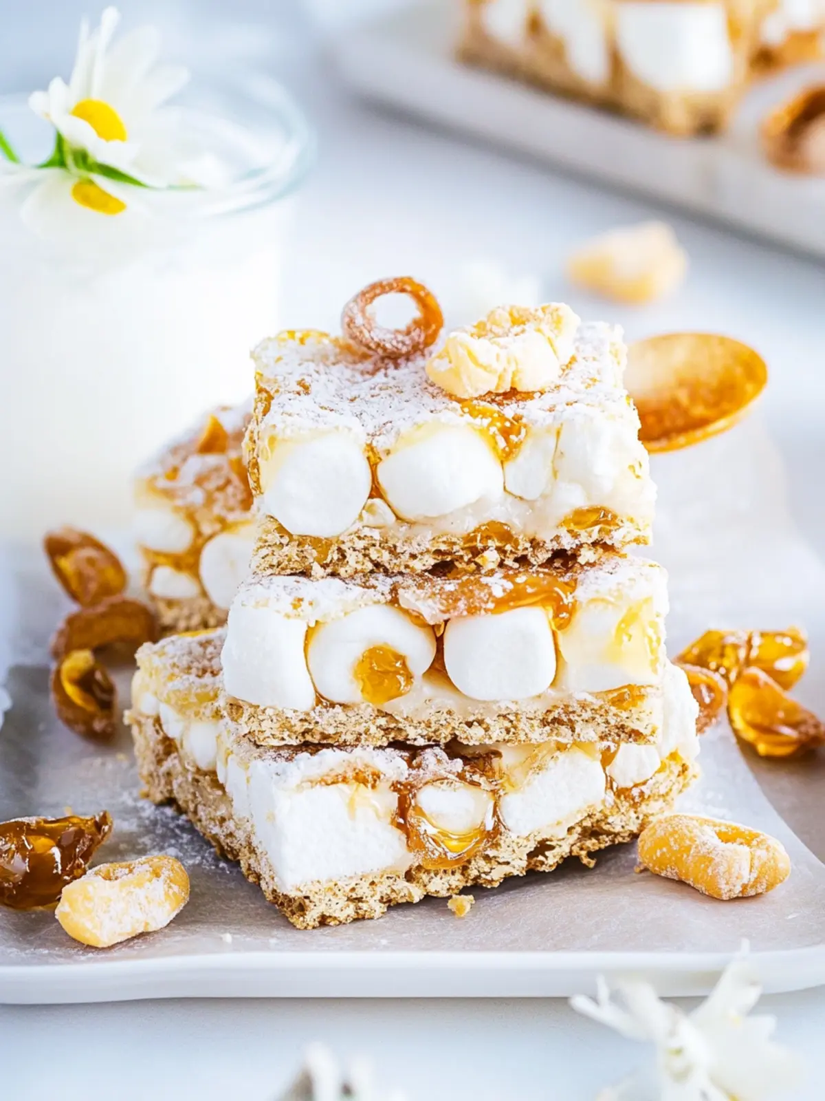 Sweet and Crunchy Honeycomb Marshmallow Treats You'll Love Honeycomb Marshmallow Treats