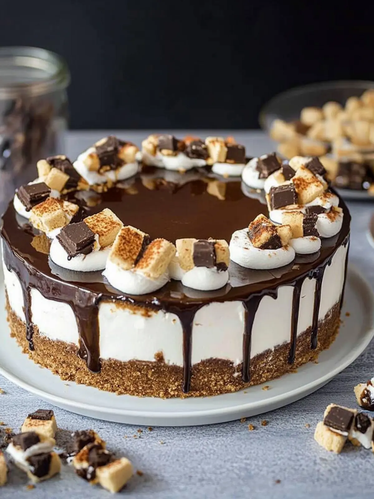 Indulge in Smores Cheesecake: Your New Favorite Dessert Smores Cheesecake