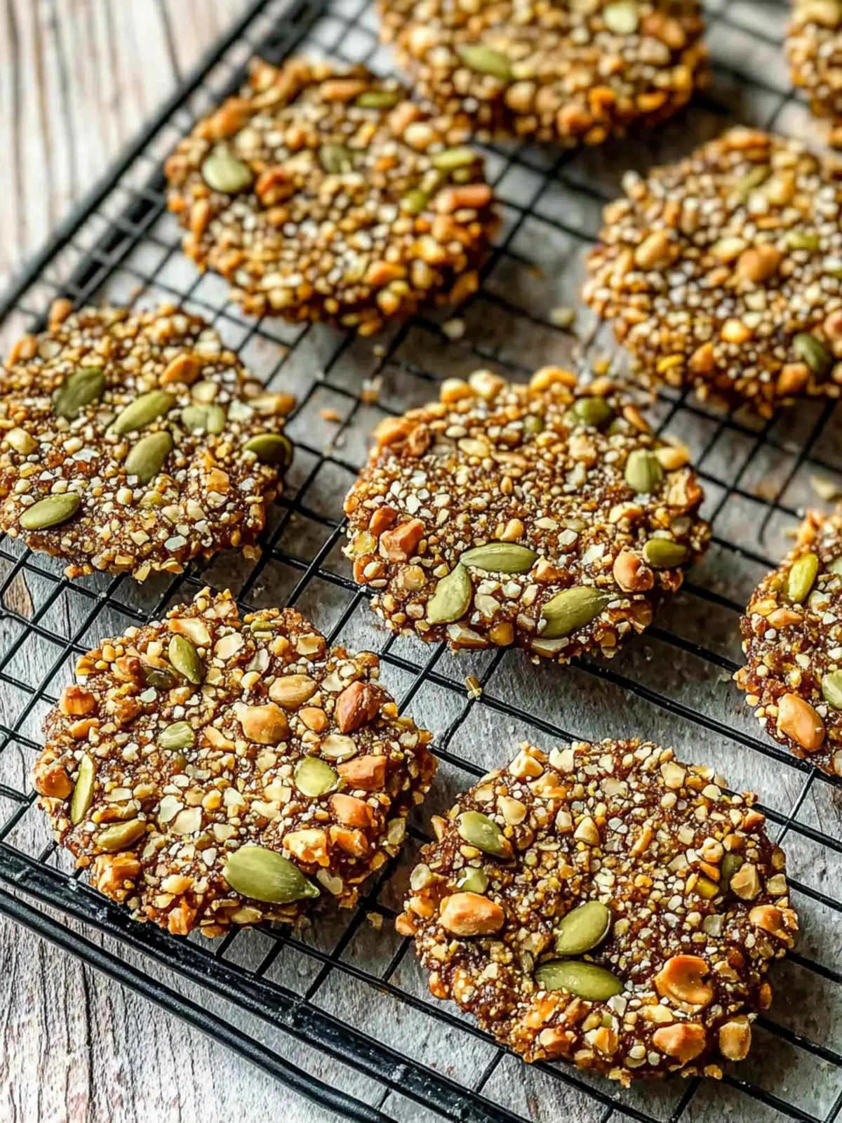 Deliciously Crunchy Nut & Seed Rounds for Guilt-Free Snacking Crunchy Nut & Seed Rounds