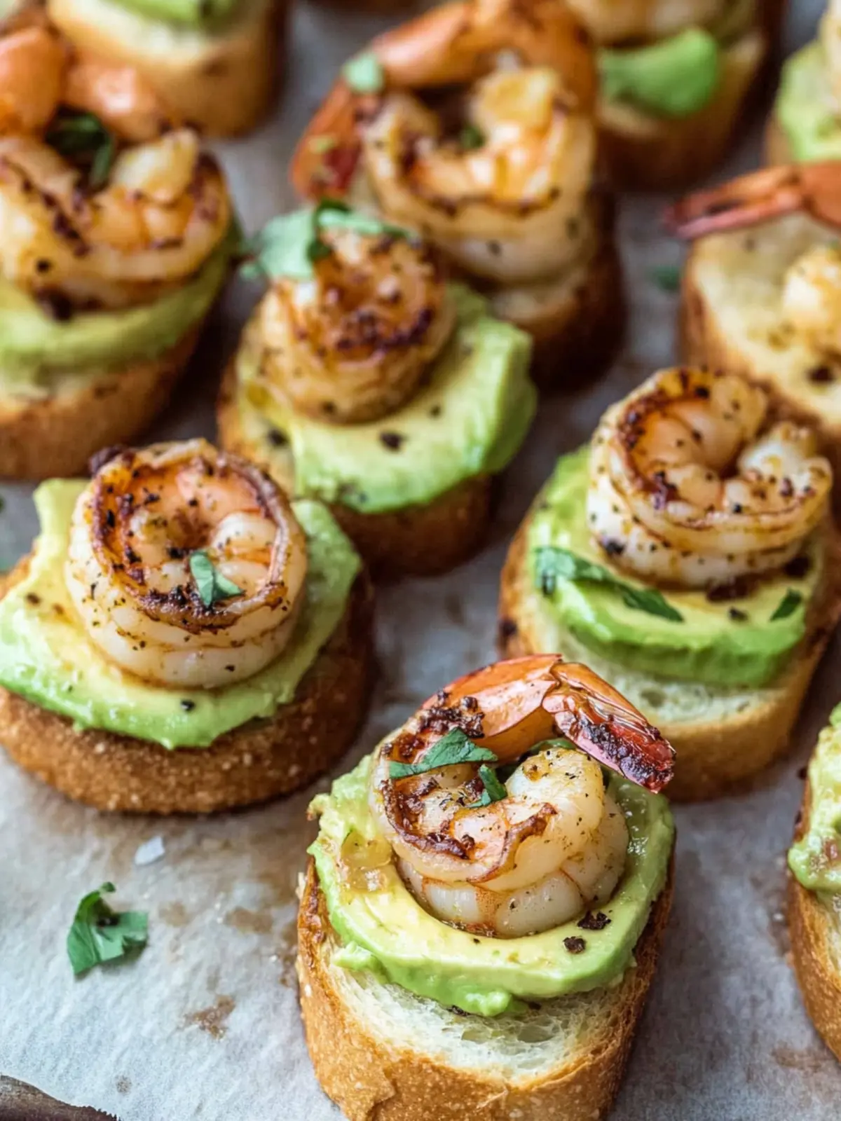 Delicious Garlic Shrimp Crostini with Avocado You’ll Crave Garlic Shrimp Crostini with Avocado
