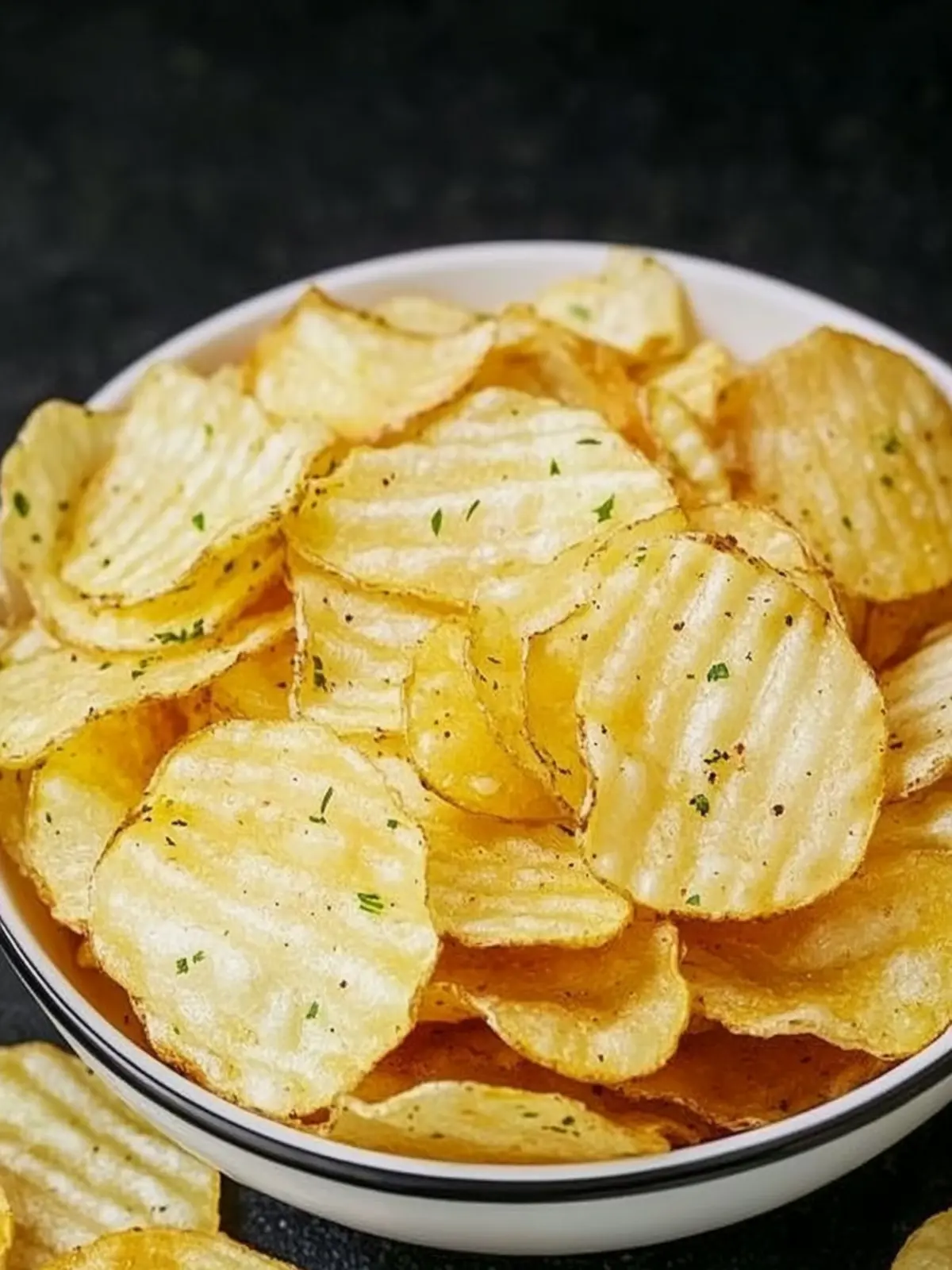 Homemade Sour Cream & Onion Potato Chips That Wow! Sour Cream & Onion Potato Chips