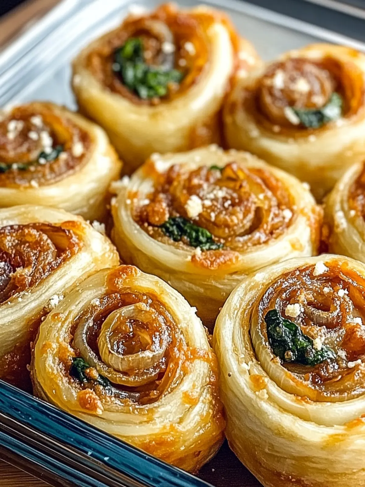 Savory Vegan Caramelized Onion & Spinach Pizza Rolls Delight Vegan Caramelized Onion & Spinach Pizza Rolls